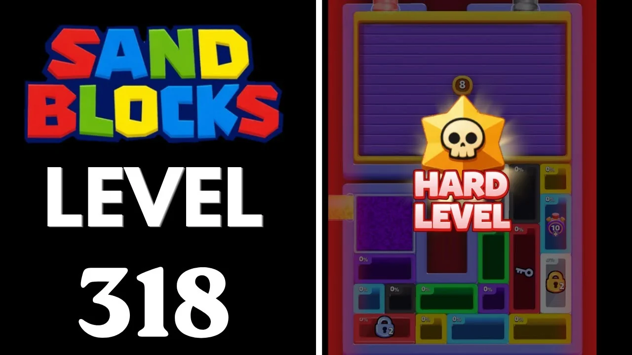 Sand Blocks Level 318 board layout