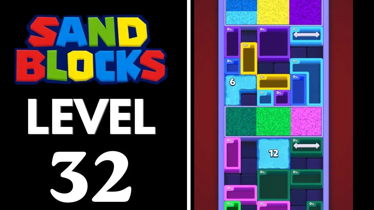 Sand Blocks Level 32 board
