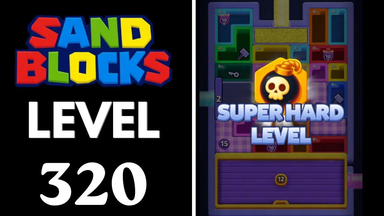 Sand Blocks Level 320 board layout
