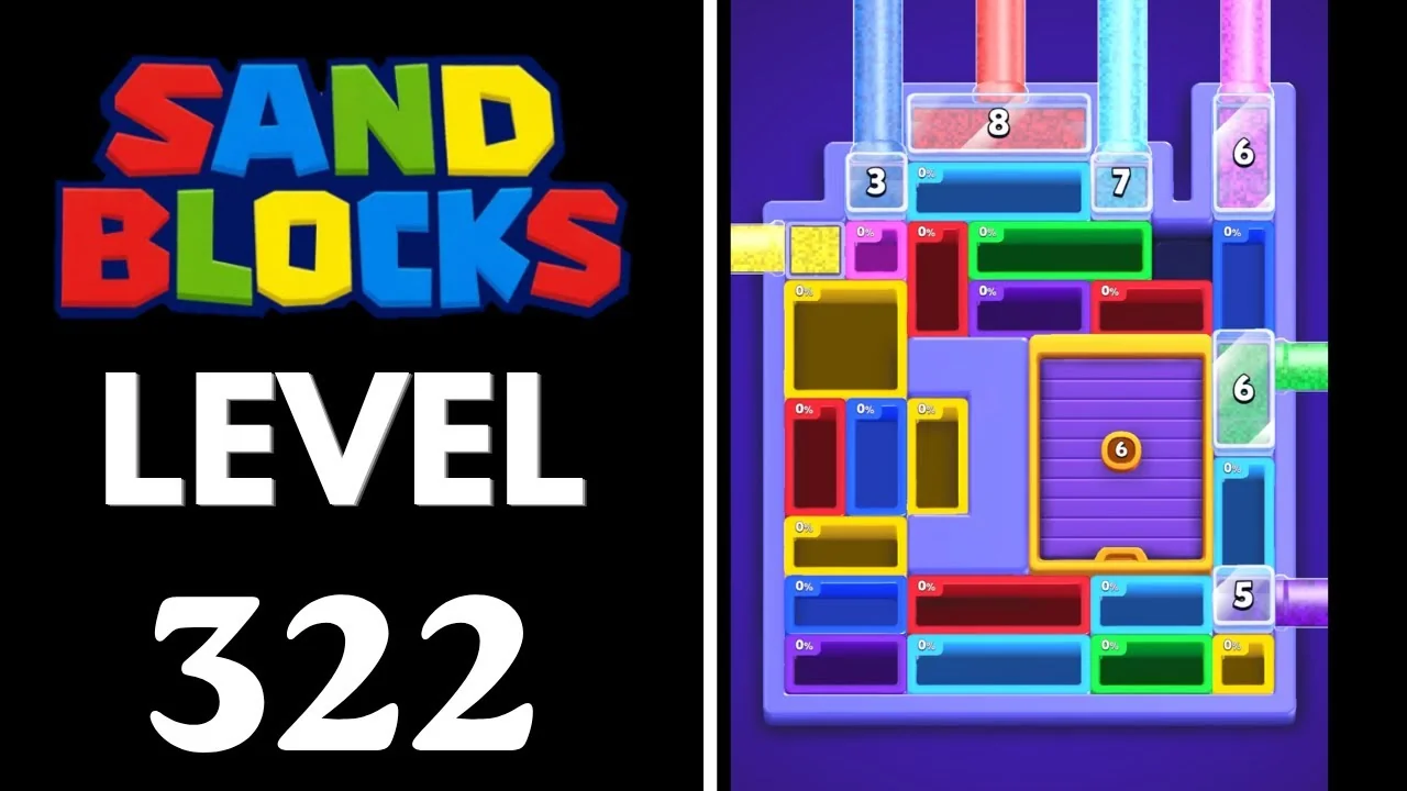 Sand Blocks Level 322 board layout