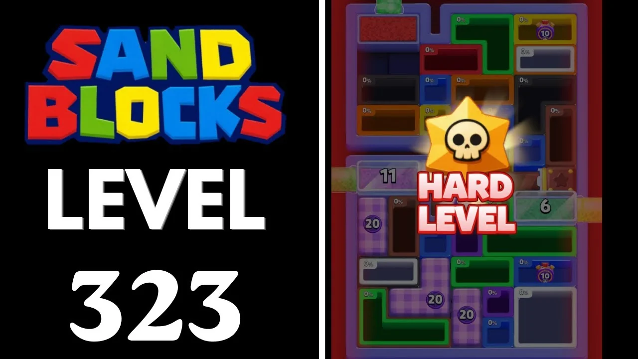 Sand Blocks Level 323 board layout