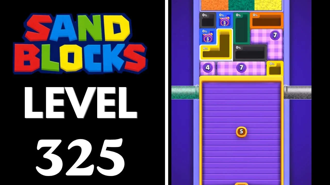 Sand Blocks Level 325 board layout