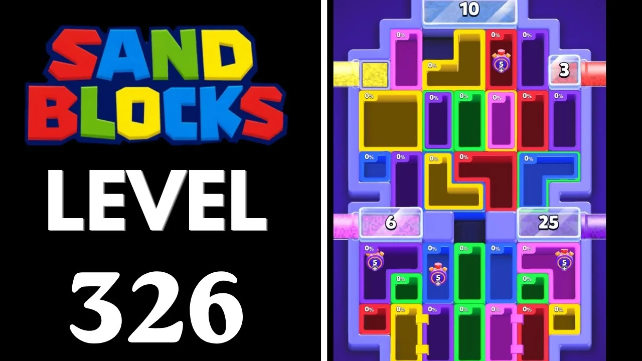 Sand Blocks Level 326 board layout