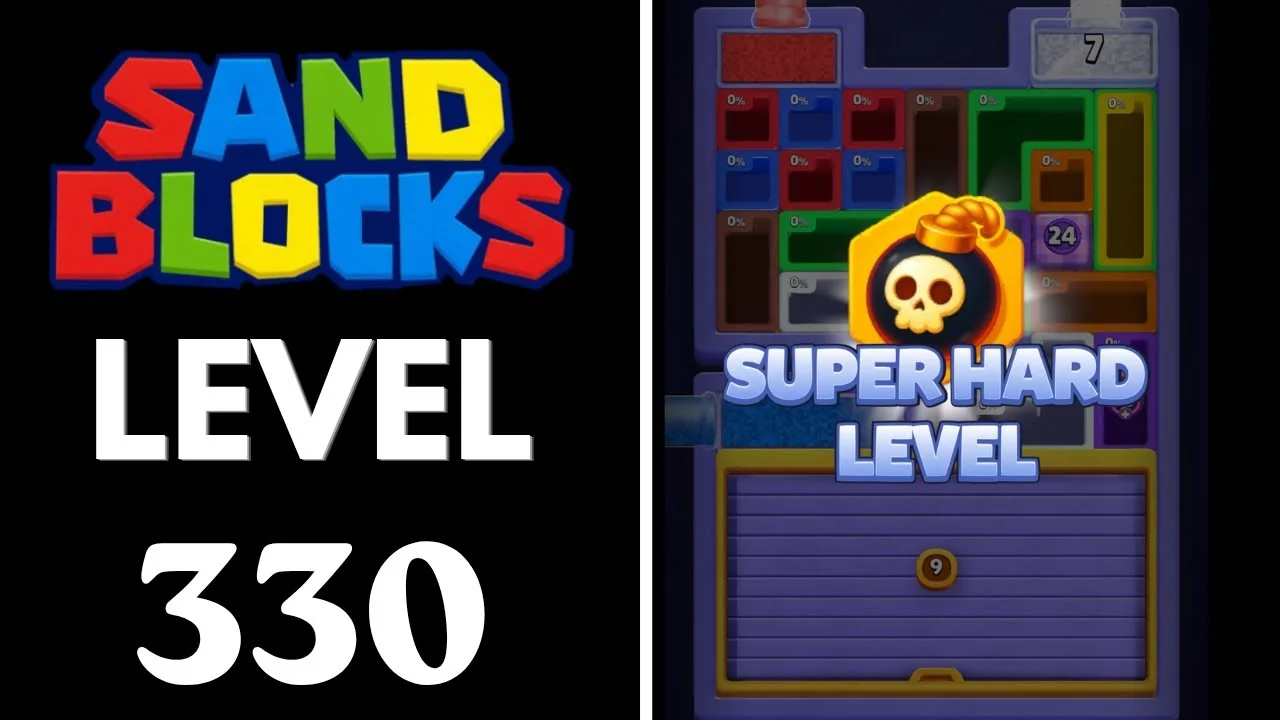 Sand Blocks Level 330 board layout