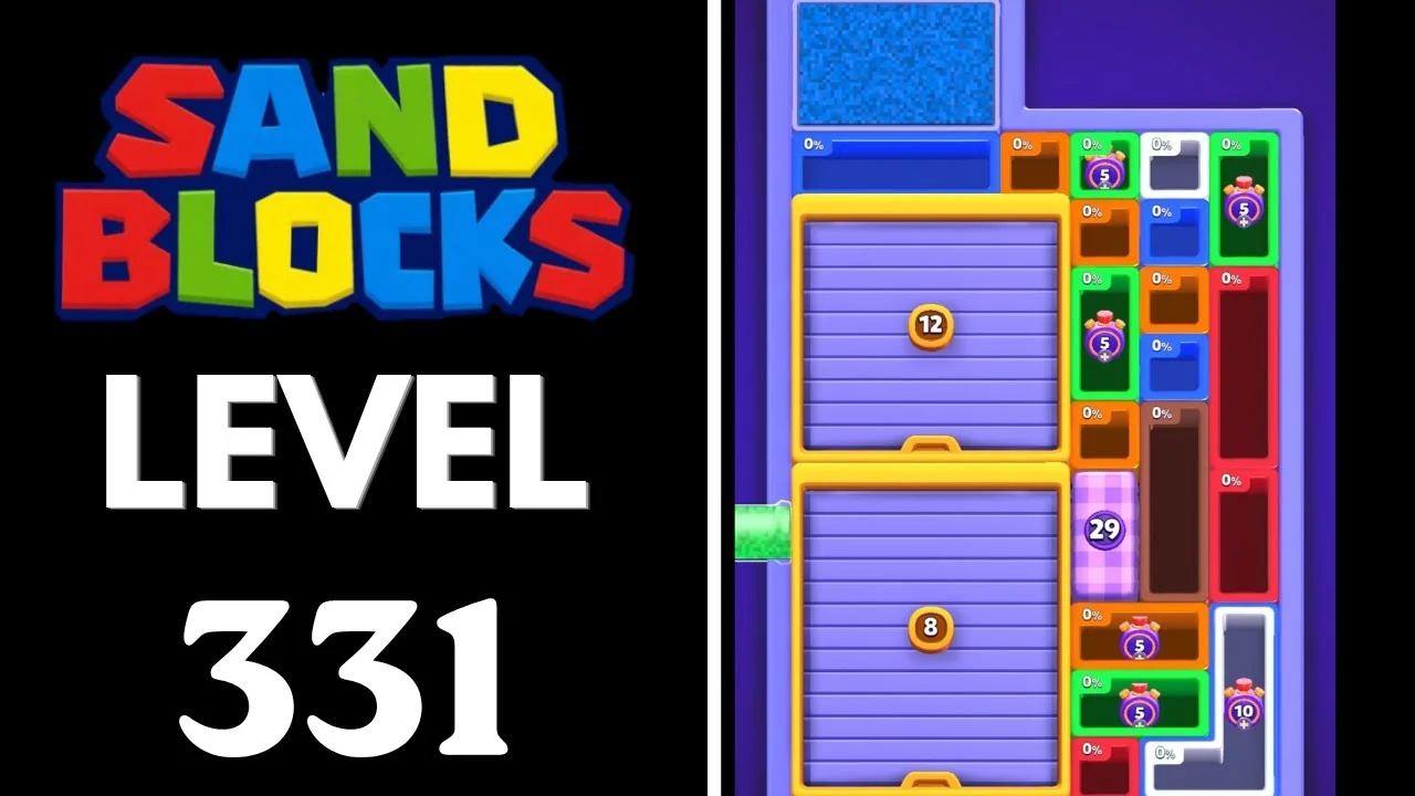 Sand Blocks Level 331 board layout