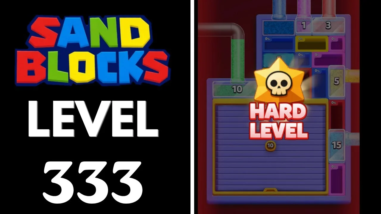 Sand Blocks Level 333 board layout