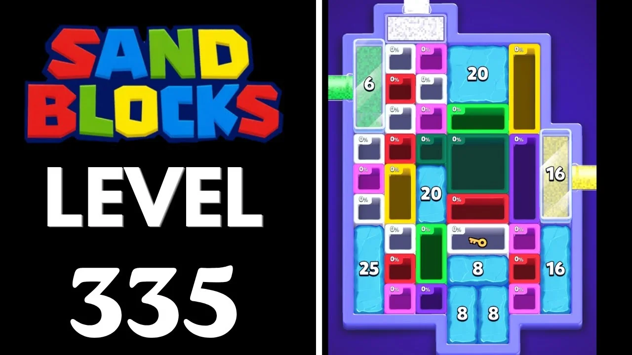 Sand Blocks Level 335 board layout