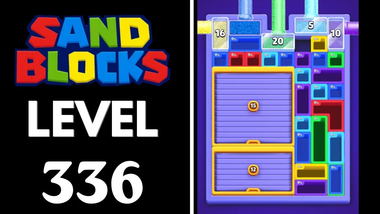 Sand Blocks Level 336 board layout