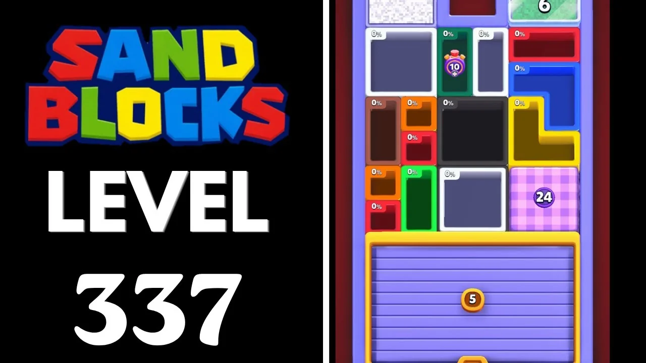 Sand Blocks Level 337 board layout