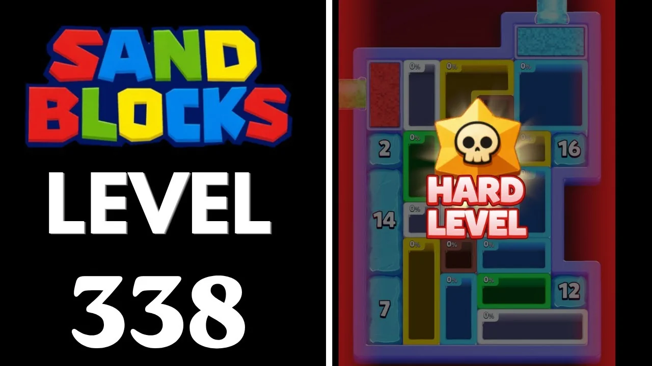 Sand Blocks Level 338 board layout