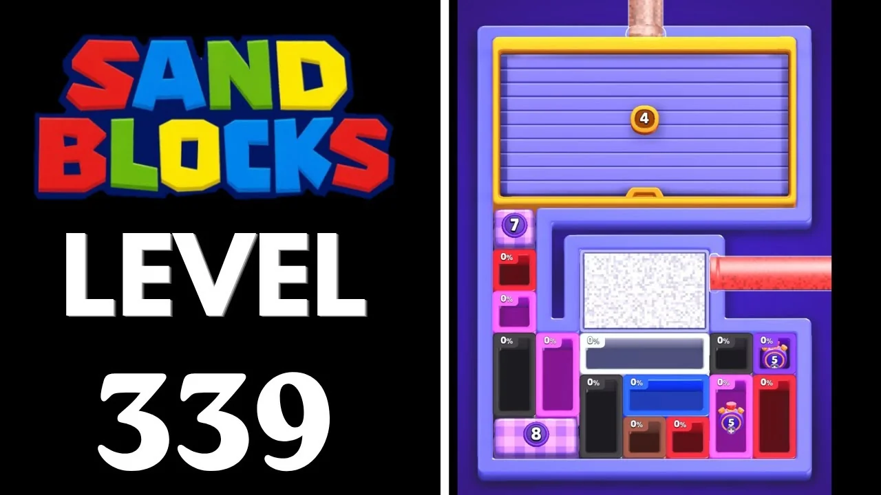 Sand Blocks Level 339 board layout
