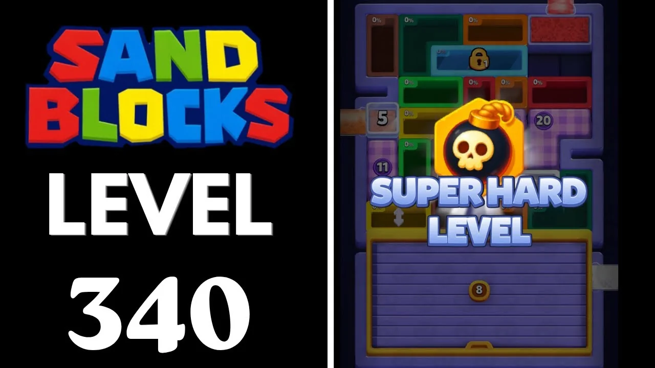 Sand Blocks Level 340 board layout