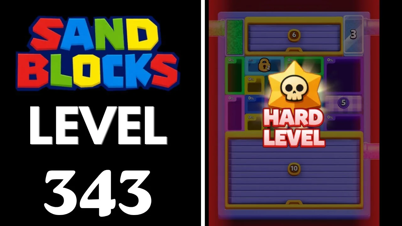Sand Blocks Level 343 board layout