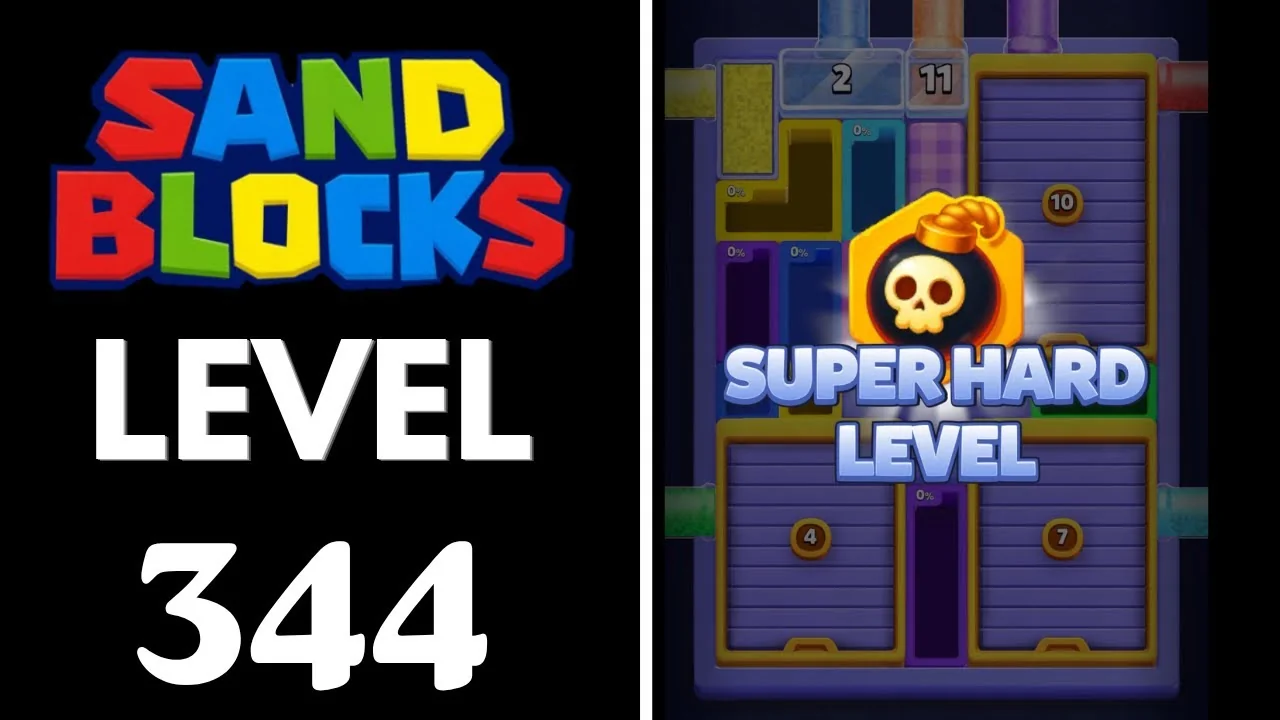 Sand Blocks Level 344 board layout