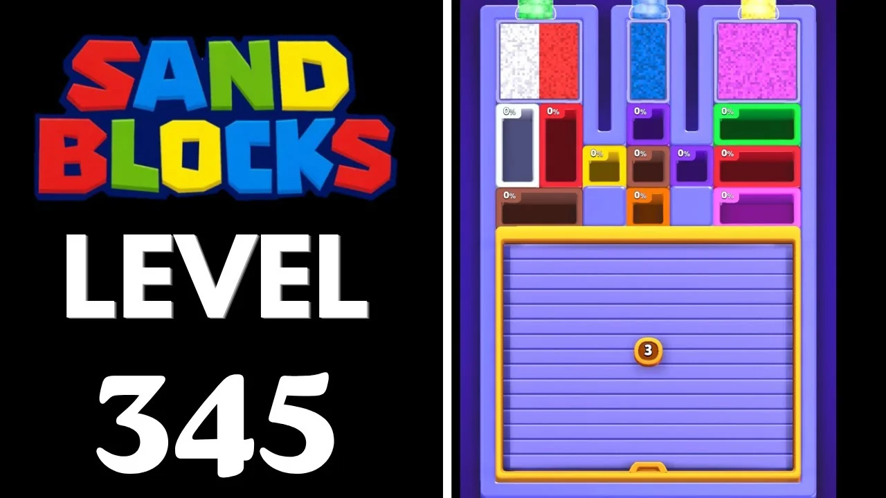 Sand Blocks Level 345 board layout