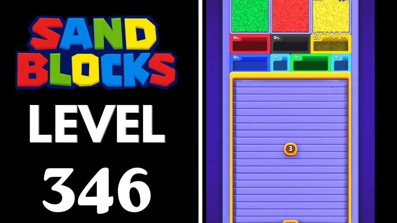 Sand Blocks Level 346 board layout