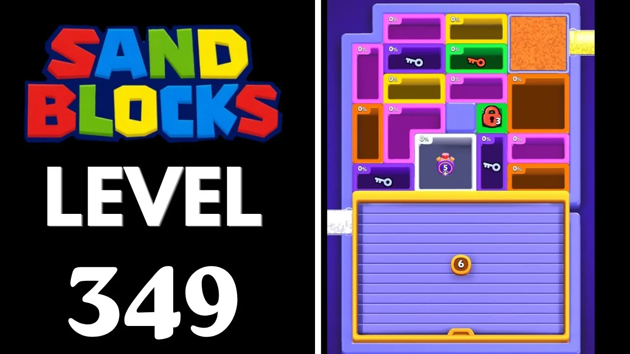 Sand Blocks Level 349 board layout