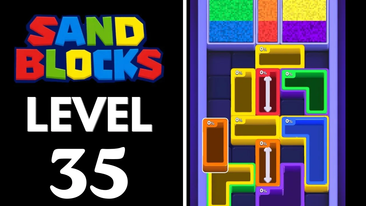 Sand Blocks Level 35 board