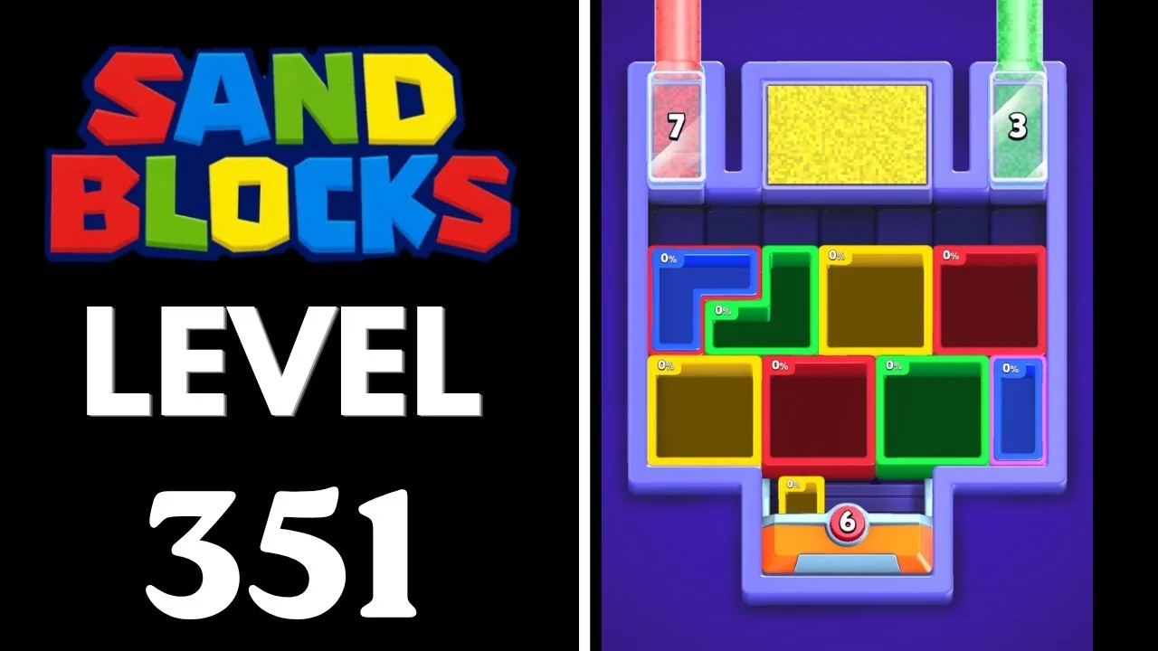 Sand Blocks Level 351 board layout