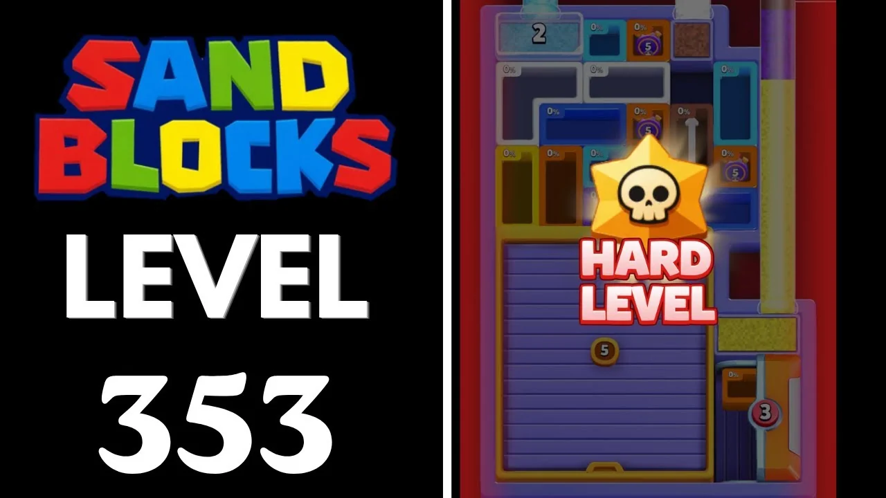Sand Blocks Level 353 board layout