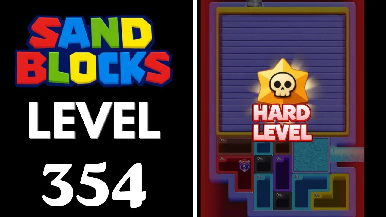 Sand Blocks Level 354 board layout