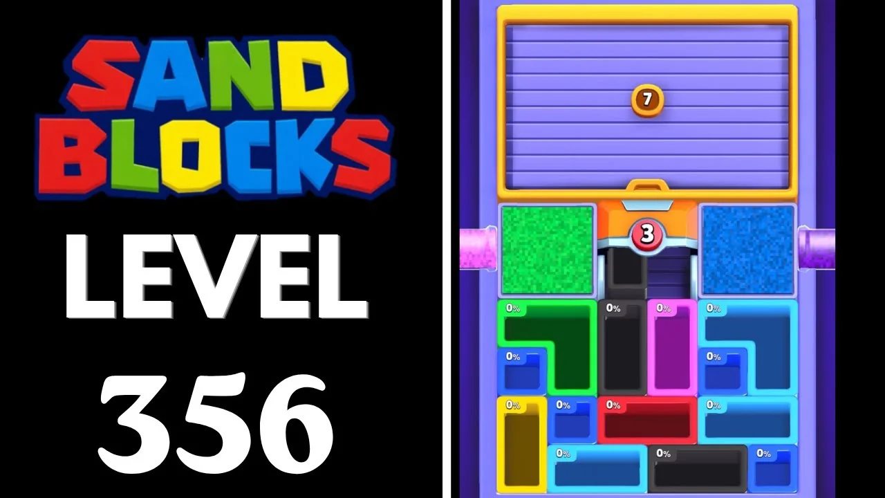 Sand Blocks Level 356 board layout