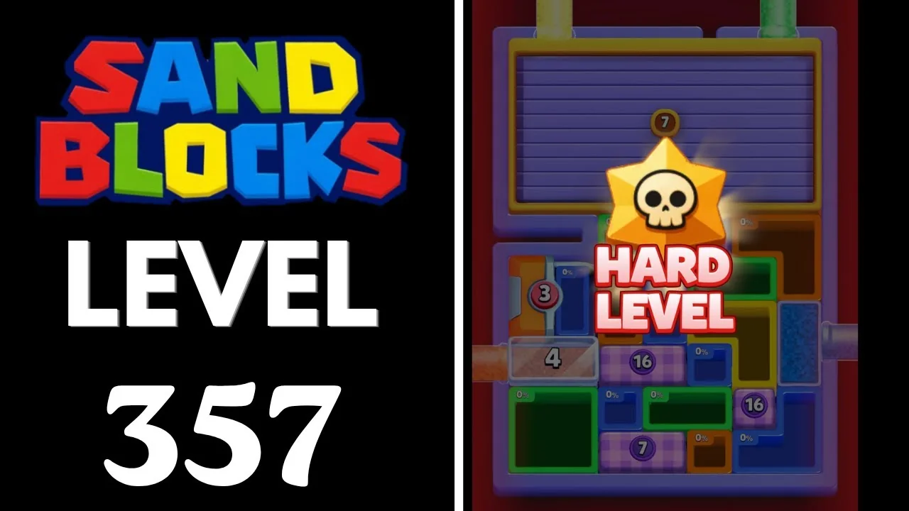 Sand Blocks Level 357 board layout