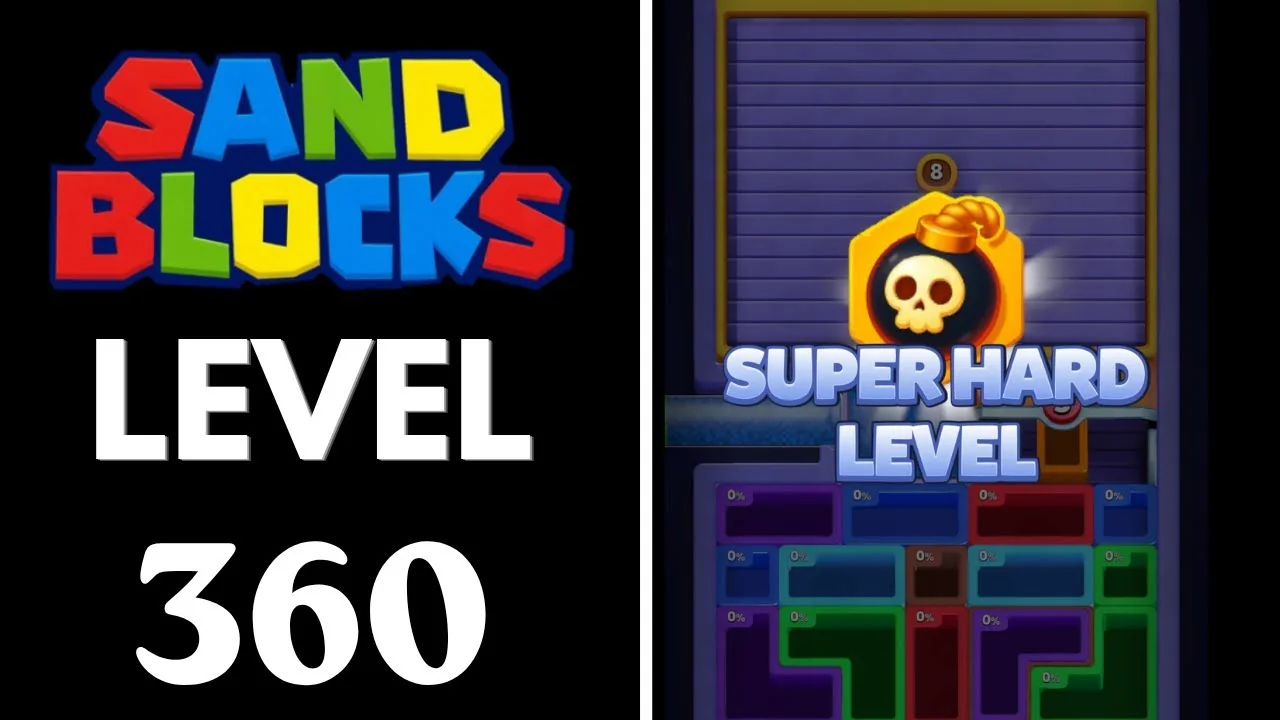 Sand Blocks Level 360 board layout