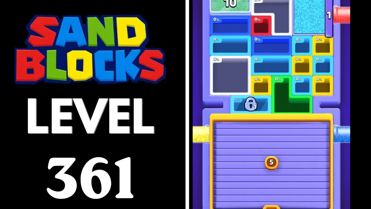 Sand Blocks Level 361 board layout