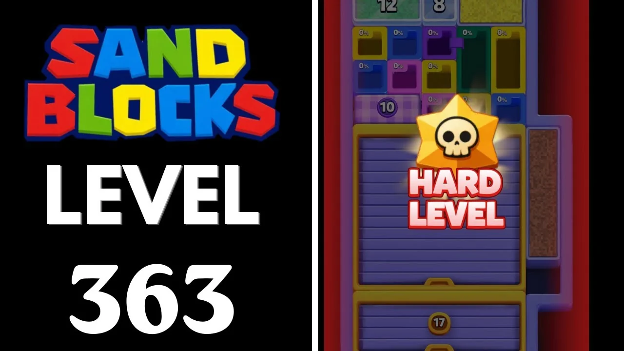 Sand Blocks Level 363 board layout