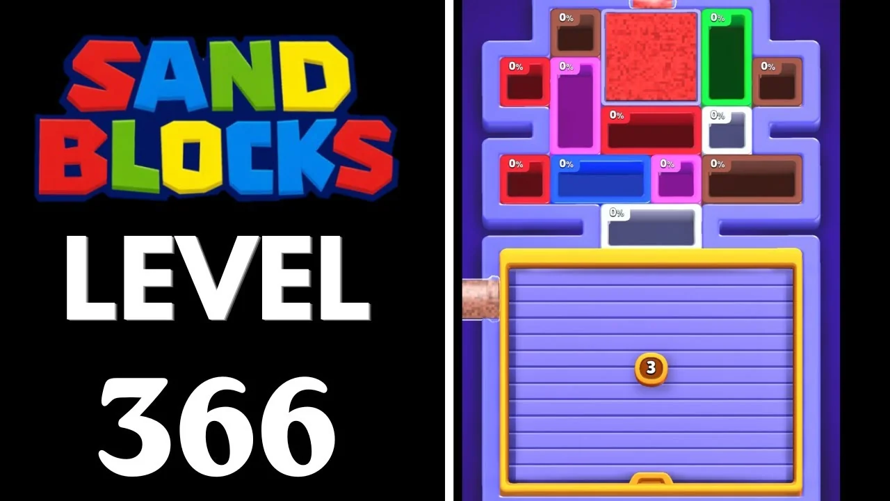 Sand Blocks Level 366 board layout