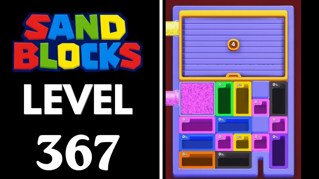 Sand Blocks Level 367 board layout