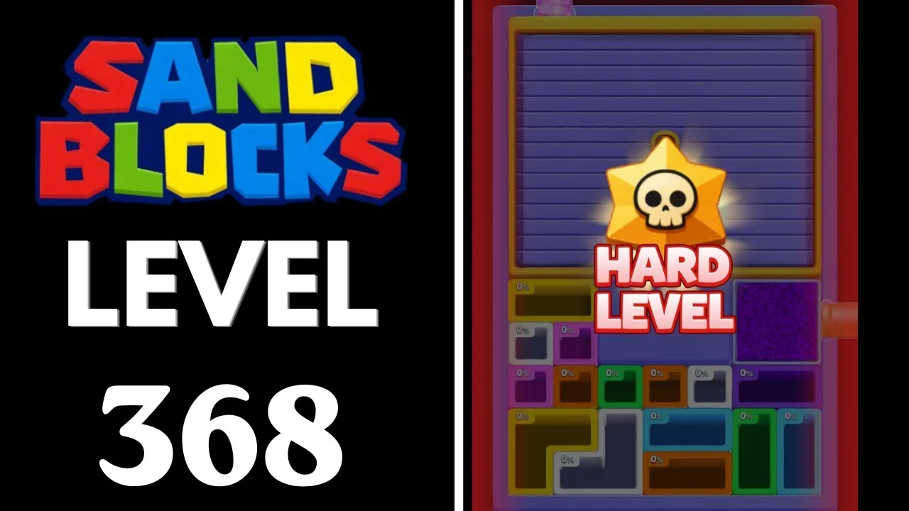Sand Blocks Level 368 board layout
