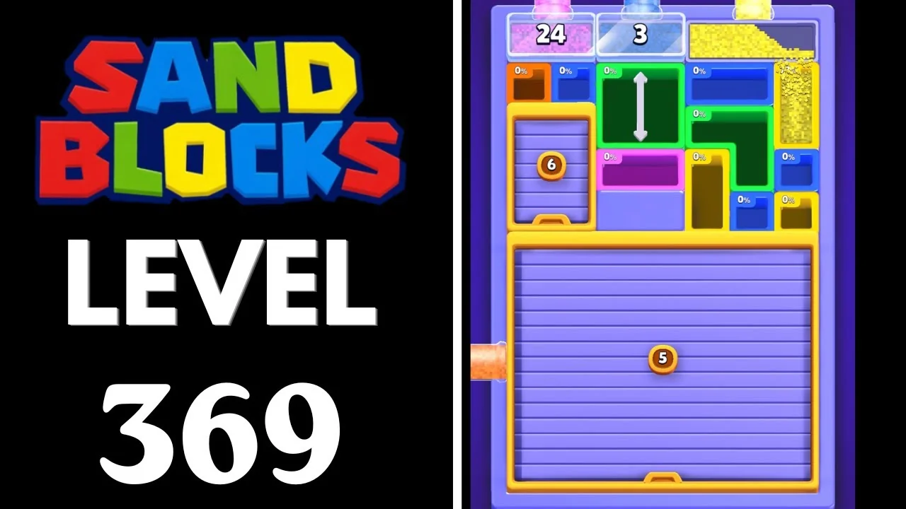 Sand Blocks Level 369 board layout