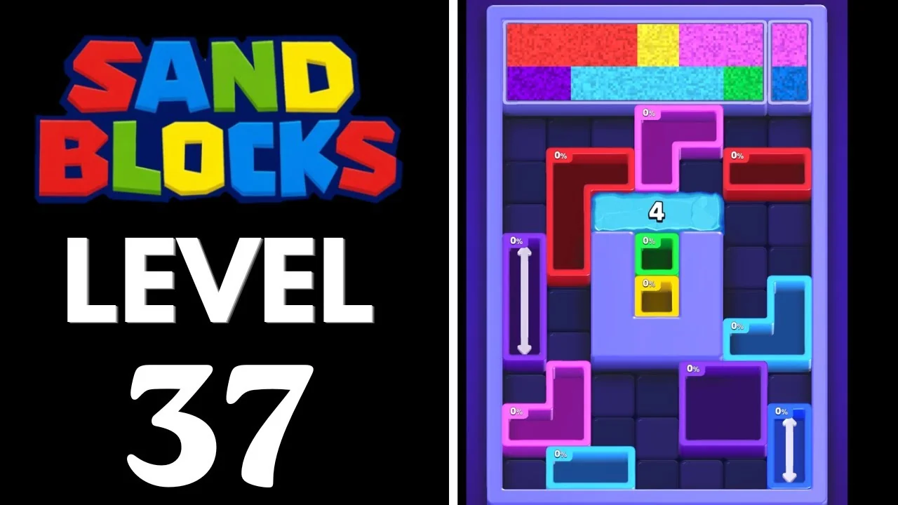 Sand Blocks Level 37 board