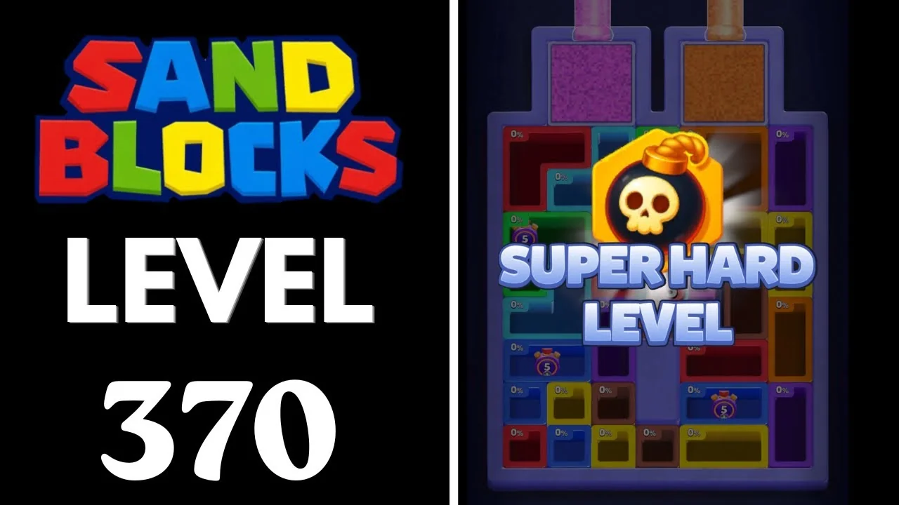 Sand Blocks Level 370 board layout