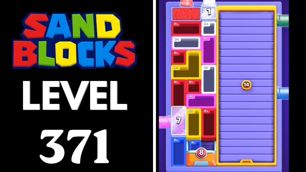 Sand Blocks Level 371 board layout