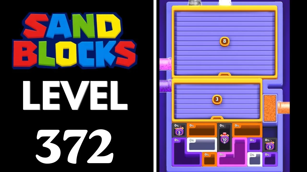 Sand Blocks Level 372 board layout
