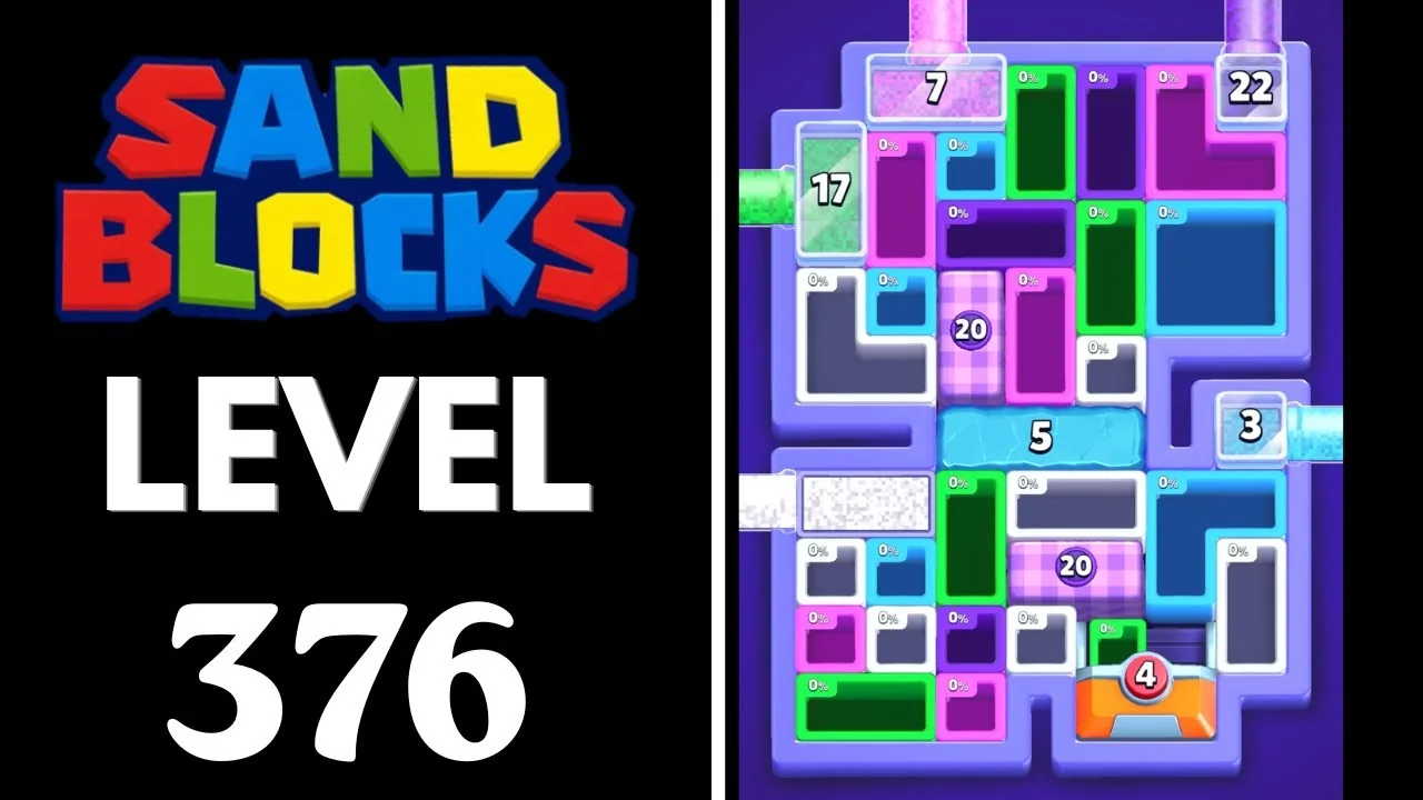 Sand Blocks Level 376 board layout