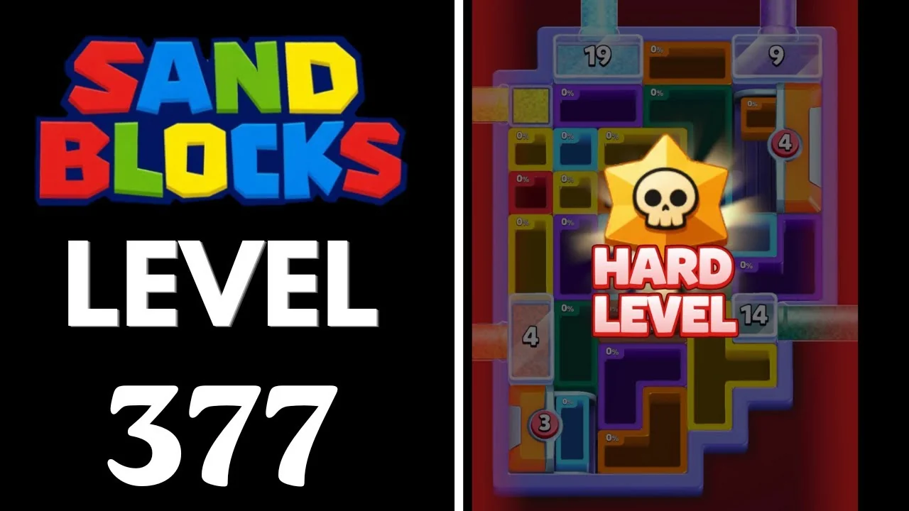Sand Blocks Level 377 board layout