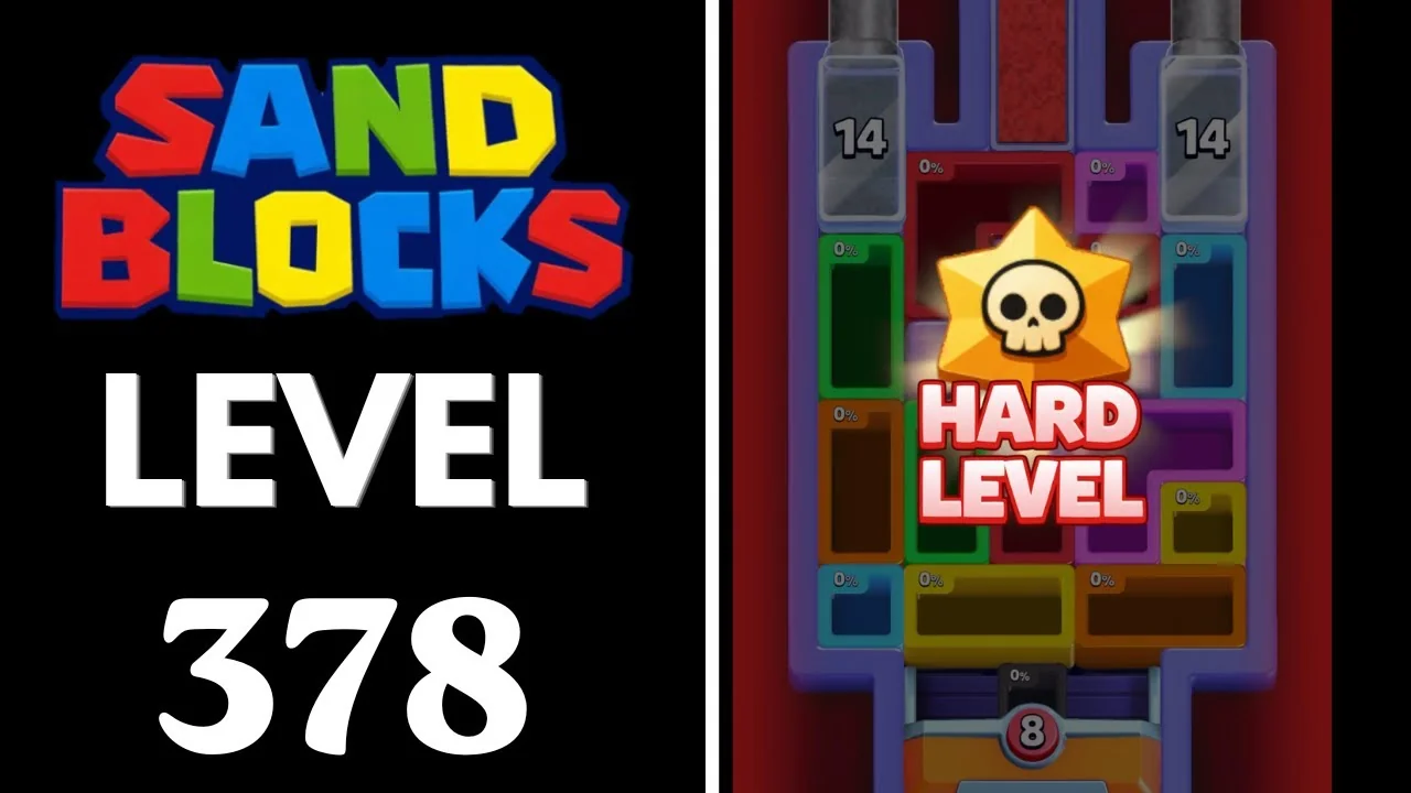 Sand Blocks Level 378 board layout