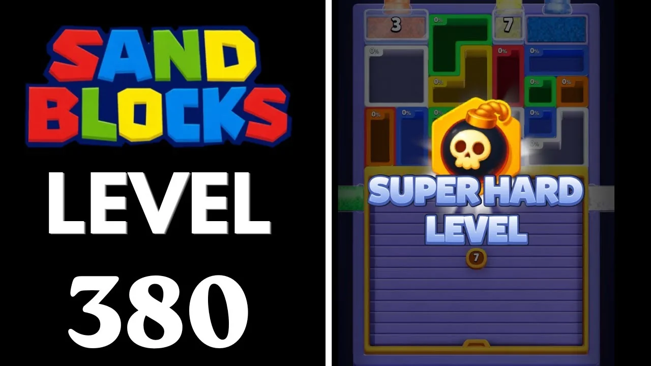 Sand Blocks Level 380 board layout