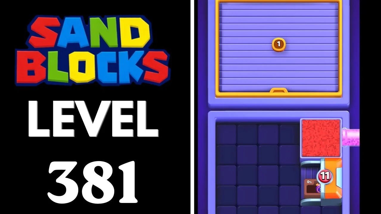 Sand Blocks Level 381 board layout