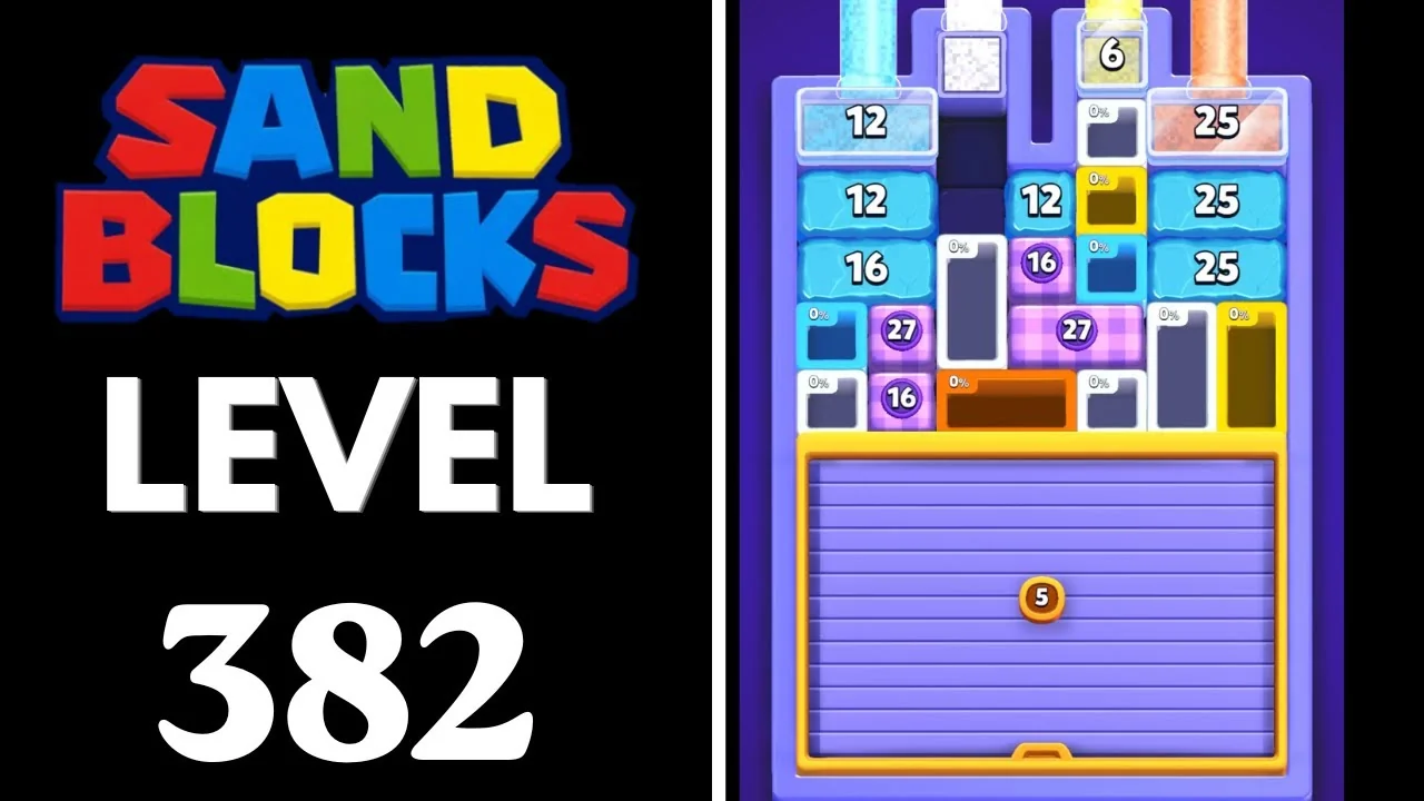 Sand Blocks Level 382 board layout