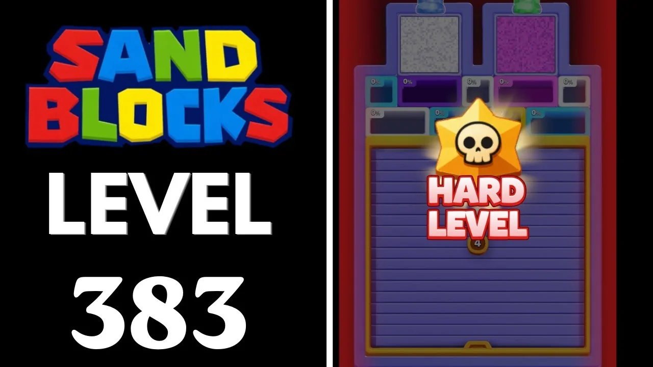 Sand Blocks Level 383 board layout