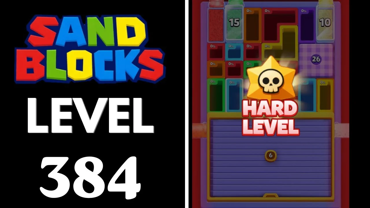 Sand Blocks Level 384 board layout