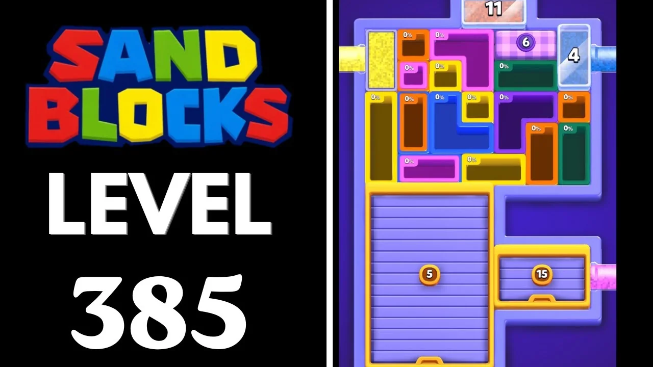 Sand Blocks Level 385 board layout
