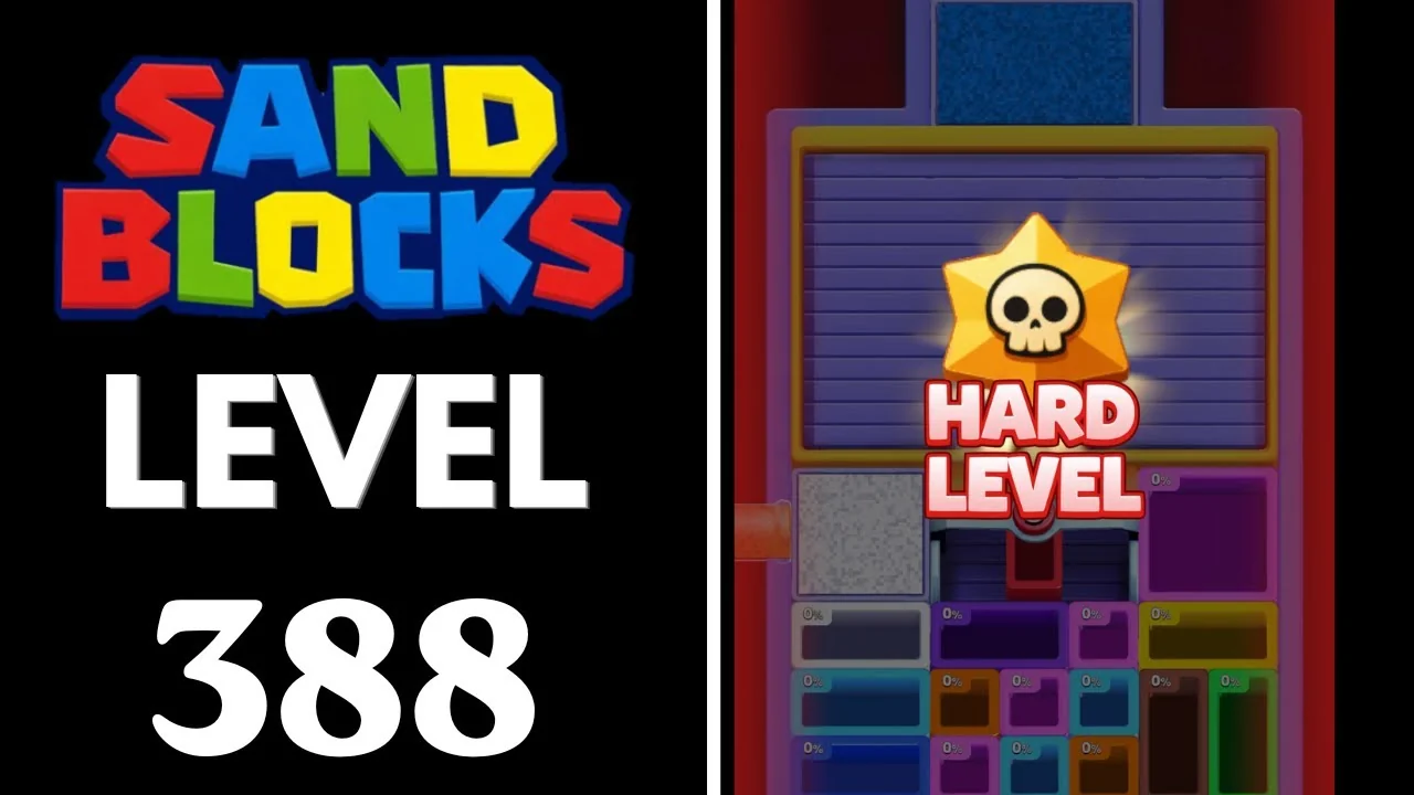 Sand Blocks Level 388 board layout