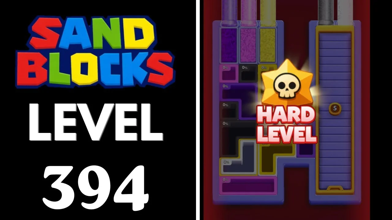 Sand Blocks Level 394 board layout