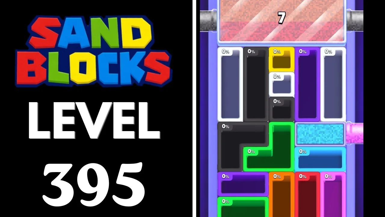Sand Blocks Level 395 board layout
